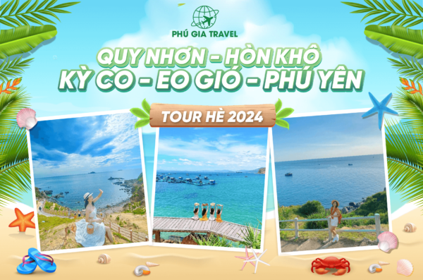 Tour quy nhơn - hòn khô - kỳ co - eo gió - phú yên 4n4đ